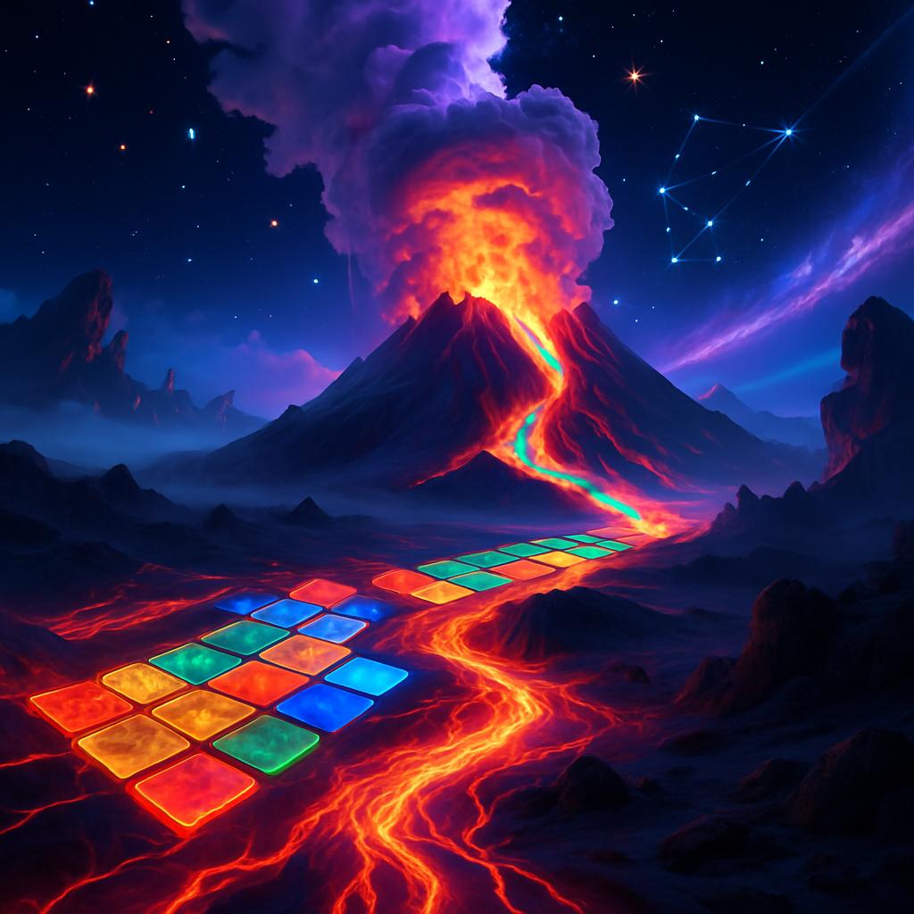 El Suelo es Lava en Madrid en Laava Box, suelo interactivo de baldosas luminosas